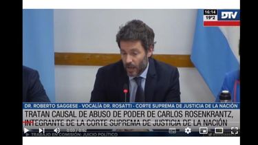 Roberto Saggese, de la vocalía del presidente de la Corte, Horacio Rosatti. Roberto Saggese, de la vocalía del presidente de la Corte, Horacio Rosatti.