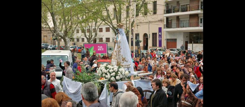 Este año la procesión se iniciará en la Parroquia San Vicente. Luego será celebrada la misa en la Iglesia Merced. (ARCHIVO LA OPINION)