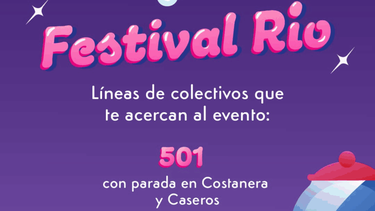 Cambio de recorridos de colectivos por el Festival Rio San Nicolás Cambio de recorridos de colectivos por el Festival Rio San Nicolás