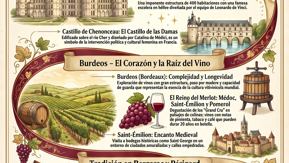Francia a través de la copa: un recorrido por los paisajes y sabores del Viejo Mundo