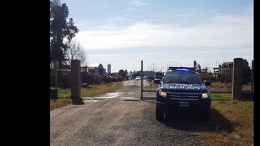 La investigación realizada por personal de la Subdelegación Pergamino de la Policía Federal concluyó en uno de los predios allanados. (POLICIA FEDERAL)