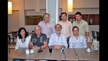 El legislador fue recibido en nuestro medio por los referentes y concejales del PRO Pergamino. (LA OPINION)