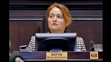 María del Huerto Ratto, conforme con la campaña contra la inseguridad. (CAMARA DE DIPUTADOS BS. AS.)