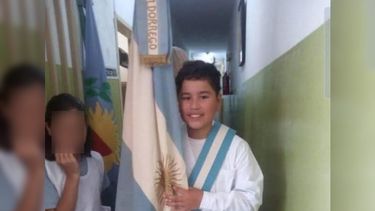 Benjamín Rojas durante un acto escolar unos años antes de ser asesinado. Benjamín Rojas durante un acto escolar unos años antes de ser asesinado.