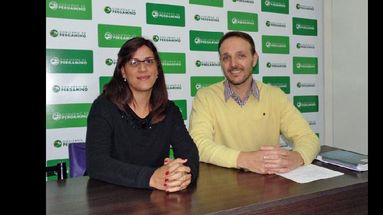 Yaryura y Ghilarducci, responsables de los talleres Hacia la construcción de nuevas masculinidades que se dictan en los establecimientos educativos. (GOBIERNO DE PERGAMINO)