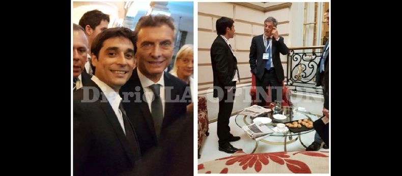 Leandro Moschetti, junto al presidente Mauricio Macri y al ministro de Producción Francisco Cabrera. (Cold Seed Logistic & Quality S.A.)