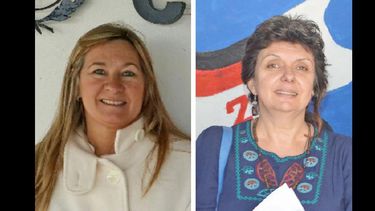 Nora Urriza y Adriana Pelourson inspectoras jefe en la rama Estatal y Dipregep. (ARCHIVO LA OPINION)