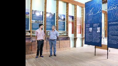 El intendente Javier Martínez reconoció el trabajo que se hace para poder mantener el Museo Batallas de Cepeda. (LA OPINION)