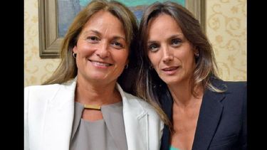 María del Huerto Ratto junto a Malena Galmarini. (FRENTE RENOVADOR)