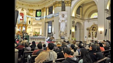 La celebración se realizó en la capilla Santa Teresita. (OBISPADO SAN NICOLAS DE LOS ARROYOS)