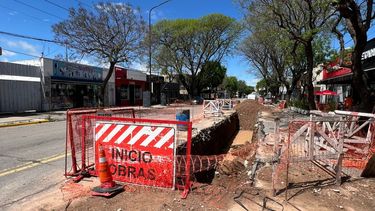 La obra del Colector Norte. Suspendida por falta de pago.