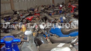 La moto se encontraba secuestrada en el depósito de Inspección General.  (ARCHIVO LA OPINION)
