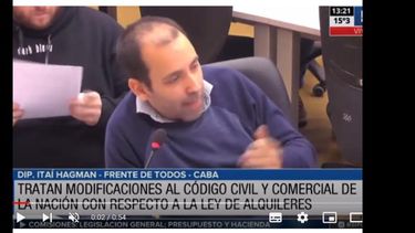 El diputado Itaí Hagman (Frente de Todos). El diputado Itaí Hagman (Frente de Todos).