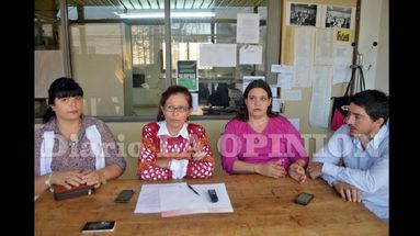 Andrea Medina, Celia Segovia, Lorena Gennero y Walter Baccarini durante la charla con LA OPINION. (LA OPINION)