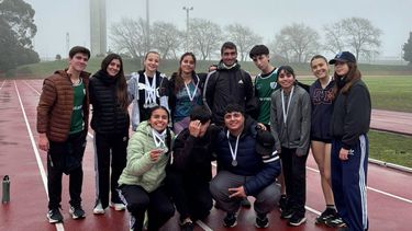 La delegación pergaminense en la pista “Justo Ernesto Román” de Mar del Plata. La delegación pergaminense en la pista “Justo Ernesto Román” de Mar del Plata.