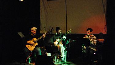 Federico Caciani, Diego Palavecino y Alejandro Gómez Monzón este viernes en el Centro Cultural Registrarte. Federico Caciani, Diego Palavecino y Alejandro Gómez Monzón este viernes en el Centro Cultural Registrarte.