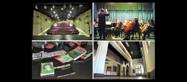 El Teatro Unión Ferroviaria, la Orquesta Infanto Juvenil, la Editorial Municipal y el Museo de la Ciudad, cuatro concreciones durante su gestión. (LA OPINION)