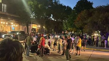 En la zona céntrica de Colón al momento del siniestro había una gran concurrencia de gente. En la zona céntrica de Colón al momento del siniestro había una gran concurrencia de gente.