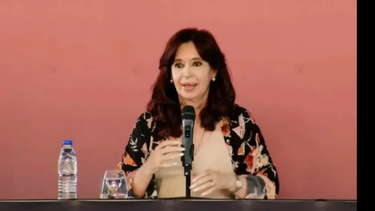 Cristina Fernández de Kirchner en la conferencia que dio en marzo en Río Negro. Cristina Fernández de Kirchner en la conferencia que dio en marzo en Río Negro.