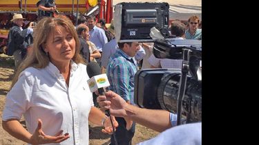 María del Huerto Ratto reclama medidas a favor de los productores lecheros. (LA OPINION)