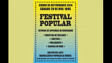Cierre de año en el Bachillerato. (BACHILLERATO POPULAR)