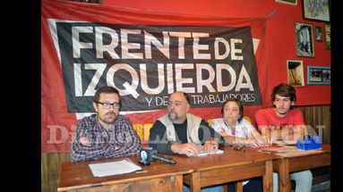 Gianetti, Glavinovich, García y Curín son los primeros postulados por el Frente de Izquierda local. (LA OPINION)