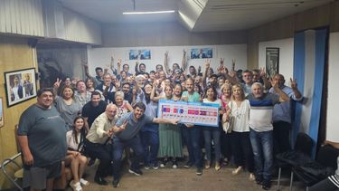 Movimiento Derecho al Futuro de Pergamino realizó un acto de cierre de campaña este jueves.