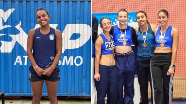 Morena Pugin y Sara Favre -junto a sus compañeras de posta- representaron de gran manera al atletismo pergaminense en el Nacional U20 de Concepción del Uruguay. Morena Pugin y Sara Favre -junto a sus compañeras de posta- representaron de gran manera al atletismo pergaminense en el Nacional U20 de Concepción del Uruguay.