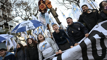 La campora en la movilización La campora en la movilización