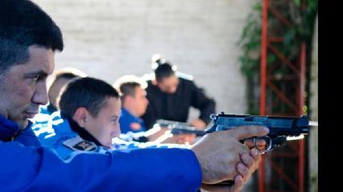 Prevé más intensidad del entrenamiento con armas modernas y nuevos polígonos de tiro.  (MINISTERIO DE SEGURIDAD)