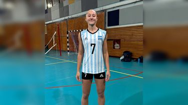 Berni con la camiseta Nº 7 que utilizará en el Mundial U21 que comenzará el jueves.
