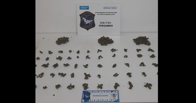 La Delegación Departamental de Investigaciones del Tráfico de Drogas Ilícitas de Pergamino realizó dos allanamientos por venta de estupefacientes al menudeo.