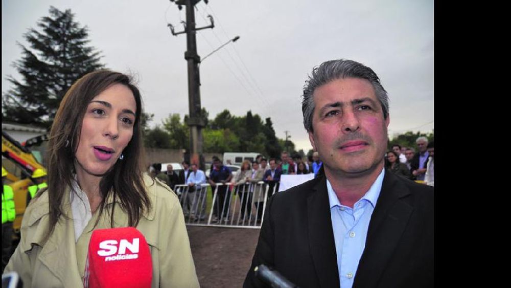 Javier Martínez estuvo con María Eugenia Vidal el lunes en Pergamino y el miércoles en La Plata. (LA OPINION)