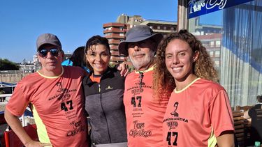 Patricio D’Ottavio y Eduardo Calandri junto a Emilce Gioia, hija de Tito Gioia y organizada de la competencia.