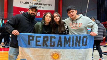 Gabriel Brizuela, Pía Romero, Julieta Acevedo y Felipe Romo en el Nacional de Villa María.