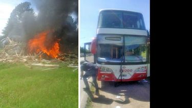 El choque entre dos camiones dejó dos víctimas mortales y el fin de semana un ciclista murió tras ser atropellado por un colectivo. (LA OPINION)