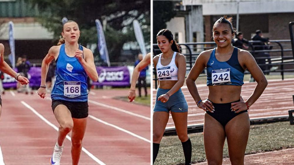 Sara Favre y Morena Pugin tuvieron una positiva actuación en la pista del Cenard.