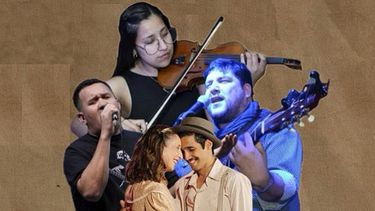 Pablo Ivalo, Walter Juárez, Aldana López y la pareja de danza María Córdoba y Nicolás Giménez. Pablo Ivalo, Walter Juárez, Aldana López y la pareja de danza María Córdoba y Nicolás Giménez.