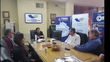 Los referentes de ambas entidades mantuvieron un encuentro en el que se trataron diversas temáticas. (CAMARA DE COMERCIO)