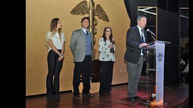 Guillermo Tamarit agradeció el reconocimiento. (UNNOBA)