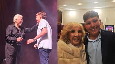 Franco Torqui cantó en el espectáculo “88 años de honrar la vida” y recibió el elogio de la diva Mirtha Legrand.