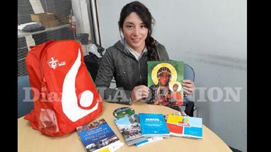 Melina Basualdo la representante de nuestra ciudad en Cracovia. (LA OPINION)