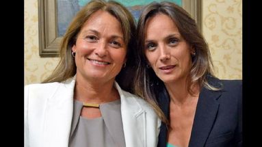 María del Huerto Ratto junto a Malena Galmarini. (FRENTE RENOVADOR)
