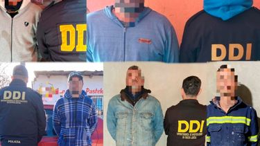 Detenidos del allanamiento en Zarate Detenidos del allanamiento en Zarate