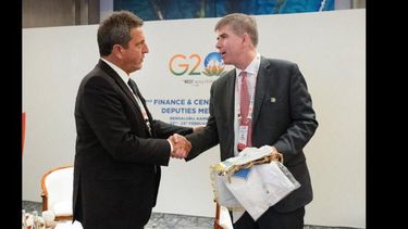 Sergio Massa mantuvo un encuentro con el subsecretario de Asuntos Internacionales del Departamento del Tesoro de Estados Unidos, Jay Shambaugh.