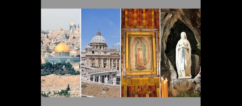 Tierra Santa, El Vaticano y las basílicas de Guadalupe y Fátima forman parte de los primeros lugares de esta lista peregrina. (ACI PRENSA)