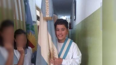 Benjamín Rojas durante un acto escolar unos años antes de ser asesinado. Benjamín Rojas durante un acto escolar unos años antes de ser asesinado.