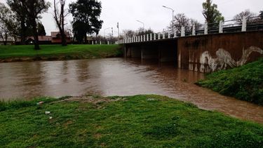 Cauce del Arroyo Pergamino a la altura del puente de avenida Rocha. Cauce del Arroyo Pergamino a la altura del puente de avenida Rocha.