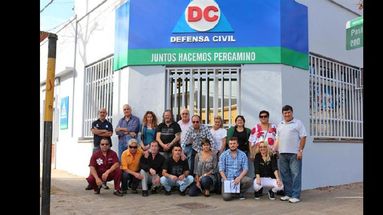 Los voluntarios están siendo capacitados en forma permanente para ser parte del área de Defensa Civil. (LA OPINION)