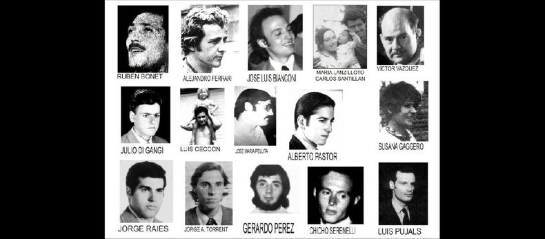 Algunos de los 22 desaparecidos en nuestra ciudad durante la dictadura que se desarrolló desde 1976 a 1983. Por ellos, durante el acto, se dará el presente. (ARCHIVO LA OPINION)